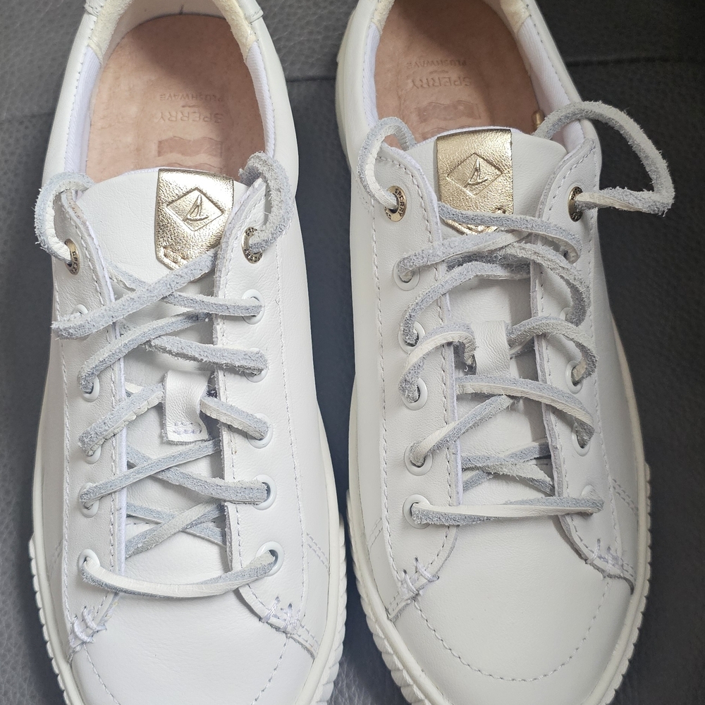 Sperry Cream and Gold Casual Shoes